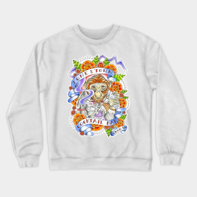 jonestown inspired tattoo design Crewneck Sweatshirt by FinnIreland